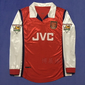1998-99赛季阿森纳主场14号亨利10号博格坎普长/短袖经典复古球衣