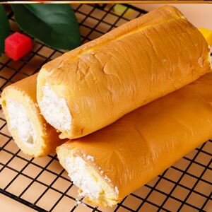 主播王大妈推荐 童年回忆中的味道 奶油卷 一盒四卷 净含量480g