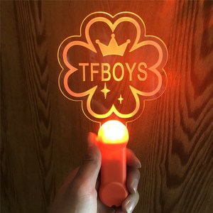 新王俊凯荧光棒tfboys应援灯牌演唱会助威道具粉色后援x会同款周k