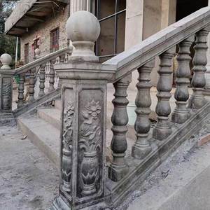 室内楼梯扶手模具现浇罗马柱子模别墅户外斜面水泥栏杆围栏模型