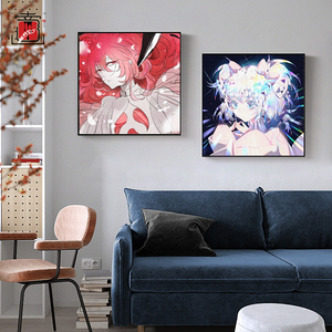 diy数字油彩画动漫人物装饰宝石之国手绘填色油彩画客厅挂画礼物