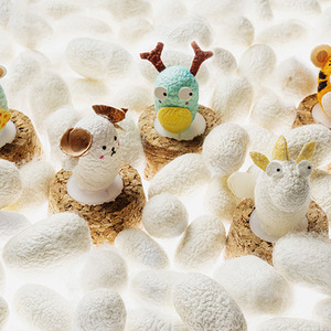 茧艺文创非遗工艺品蚕茧公仔十二生肖小夜灯丝绸之路手伴纪念礼品