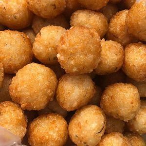 安徽特产特色油炸糯米圆子藕丸子纯素食手工自制香脆500g现做现发