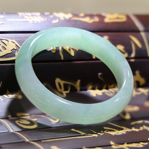 翠玺 缅甸a货正圈女纯天然翡翠冰釉芙蓉镯冰糯种翡翠手镯子