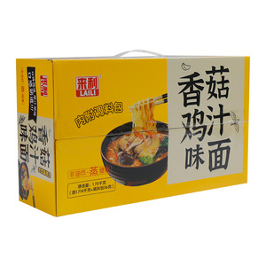 来利方便面红烧排骨面3.5斤非油炸大碗面整箱火
