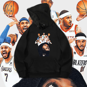 卡梅隆安东尼头像连帽卫衣男女长袖宽松带帽衫秋冬anthony篮球星