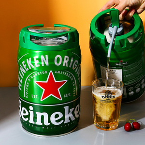 heineken喜力铁金刚桶装5l荷兰原装进口海尼根精酿啤酒22年5月期
