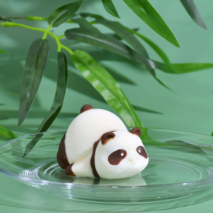 翘臀熊猫慕斯蛋糕硅胶模具可爱3D立体冰淇淋醒狮DIY自制点心模具