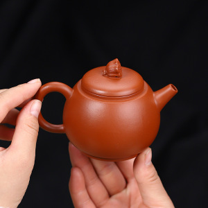 宜兴紫砂壶名家沈丹正宗原矿朱泥家用潮汕功夫茶具泡茶小壶170ml