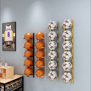 幼儿园篮球收纳架家用置球架专卖店墙壁挂足球排球运动健身展示架
