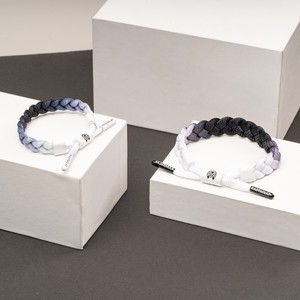 rastaclat官方正品小狮子 渐变系列 sheriff 黑白色 经典鞋带手链