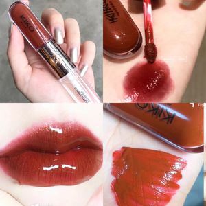 现货!意大利kiko双头唇釉持久不脱色口红雨衣103/108/127/128