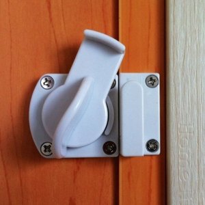 折叠门专用卫生间门锁插销门扣塑料浴室厕所门门栓搭扣