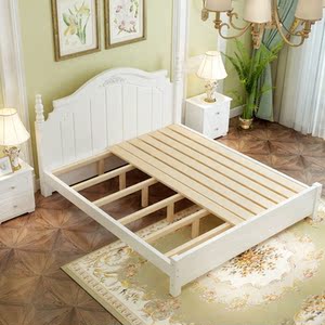 实木床大床双人床板实木床1.5米韩式床现代主卧公主床田园风格双