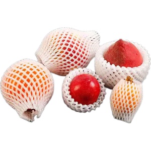 水果保护泡沫网套白色苹果枇杷网套泡沫水果套袋网套水果网袋