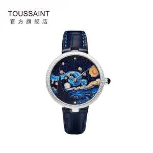 toussaint杜桑 星空系列女士手表 艺术感时尚钻石腕表 xk22006