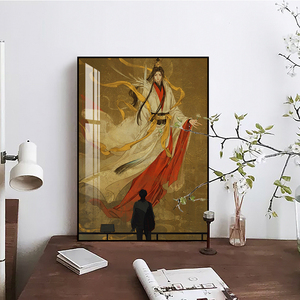 太子悦神图天官赐福挂画二次元动漫玄关装饰画卧室床头谢怜摆台画