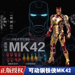 85玩具复仇者联盟4摆件1发光2漫威手办模型mk7马克6东赫商贸24