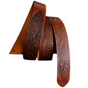 植鞣革压花带条