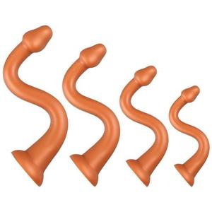 新款 仿真鲸鞭肛塞液态硅胶柔软后庭男女用菊花另类玩.具成人用品