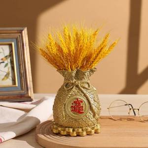 乔迁新居好寓意麦穗干花摆件小麦福袋店铺开业礼品家居客厅装饰品
