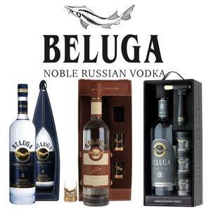 白鲸伏特加礼盒俄罗斯原瓶进口鲟鱼高档高端礼品酒700m40%度宴请