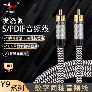 同轴音频线发烧数字SPDIF单晶铜镀银低音炮电视optical音响连接线