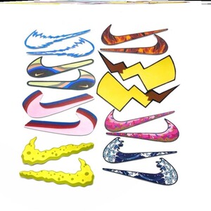 airforce1拆卸魔术贴配件nike耐克换勾配件diy钩子自制适配图案