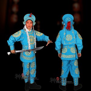 京剧戏剧戏曲武生龙套男兵衣古装武生武将服装古装影视跑龙套兵衣