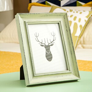 天照制作婚纱照相片墙实木相框摆台挂墙毕业版画框七寸立体