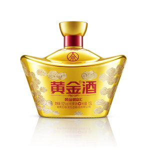 【品牌自营】黄金酒52度黄金财富汇1500ml*1盒 送礼养生酒