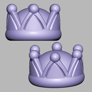 皇冠stl圆雕图雕刻机图纸三维立体图小皇冠3d打印模型文件352