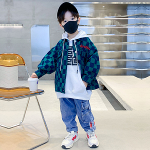 韩范童装早春外套儿童夹克牛仔男童潮酷韩版帅气洋气薄款春秋薄.
