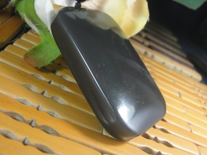 一口价天然和田玉烟紫玉青海料山料面包平安牌吊坠送鉴定证65.11g