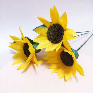 新日葵一纸花g约糖纸花手工纸花成品衍纸花材料包球端午节干花心