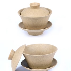 新碗陶土三才碗茶杯陶瓷功夫茶具茶碗杯子大号家用泡z茶器敬茶杯