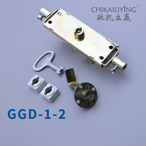 GGD铁皮柜成套配电柜动力柜二代柜机箱机柜天地拉杆机械门锁MS807
