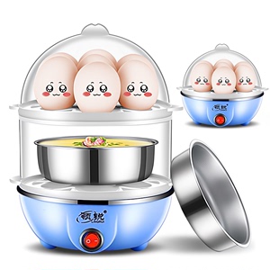 领锐蒸蛋器迷你多功能煮蛋器不锈钢家用双层煮蛋神器早餐机小家电