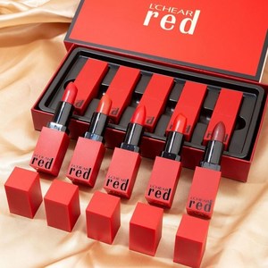 正品大牌red中国女排时尚芭莎口红十支限量版礼盒套装不掉色沾杯