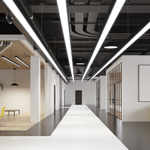 办公室吊灯led定制商场超市灯无缝拼接长条无影线条灯商用店铺灯