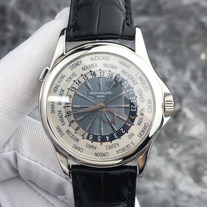 二手正品百达翡丽复杂功能计时系列5130p双p机芯世界时间机械男表