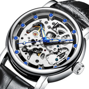 阿帕琦(ik)全自动机械表男士手表夜光镂空运动潮流商务休闲钢.