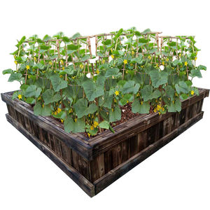 木箱种菜园种植箱槽楼顶屋顶阳台种菜盆长方形防腐木花盆养殖箱虎