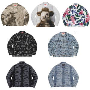 过验supreme 羊驼绵羊牛仔夹克大兵工装外套锦鲤蛇纹ark卡车司机