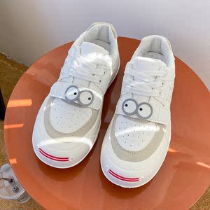 森马大眼萌开口笑大头鞋女夏季透气学生百搭鞋子原创厚底小白鞋女