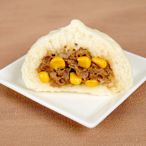 桃花点点猪肉玉米包扬州特产手工速冻包子半成品儿