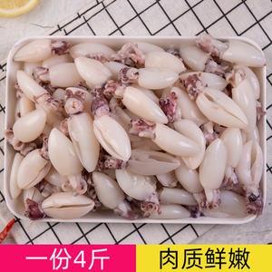 墨鱼仔新鲜冷冻捞汁小海鲜目鱼仔乌贼生鲜海兔子笔管鱼带籽乌商用