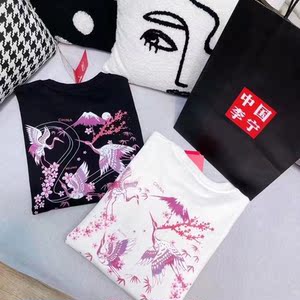 李宁卫衣中国风男女2021新款春秋连帽加绒樱花仙鹤系列国潮情侣服