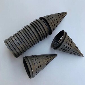 手工编织黄鳝笼倒须鳝笼毫子白色须口塑料蛇厚须鳝鱼笼泥鳅笼倒刺