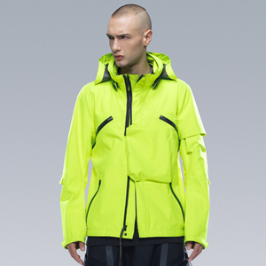 acronym 机能服j1agt全天候型gore-tex防水非acg荧光绿冲锋衣外套